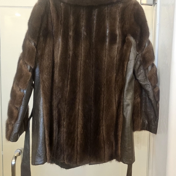 Mink Fur and leather Coat - Picture 8 of 11